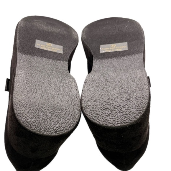 Dolls Kill | Black Library Luxe Platform Shoes with Silver Buckle NIB - Picture 10 of 15